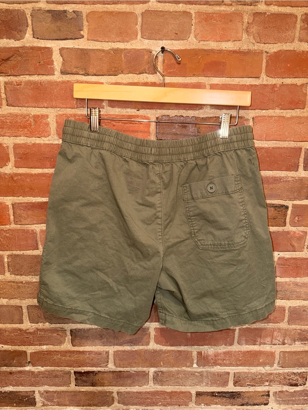 Men's Sonoma Shorts Medium Olive Drawstring Casual Athletic Workout 6’ Seam - Picture 8 of 12